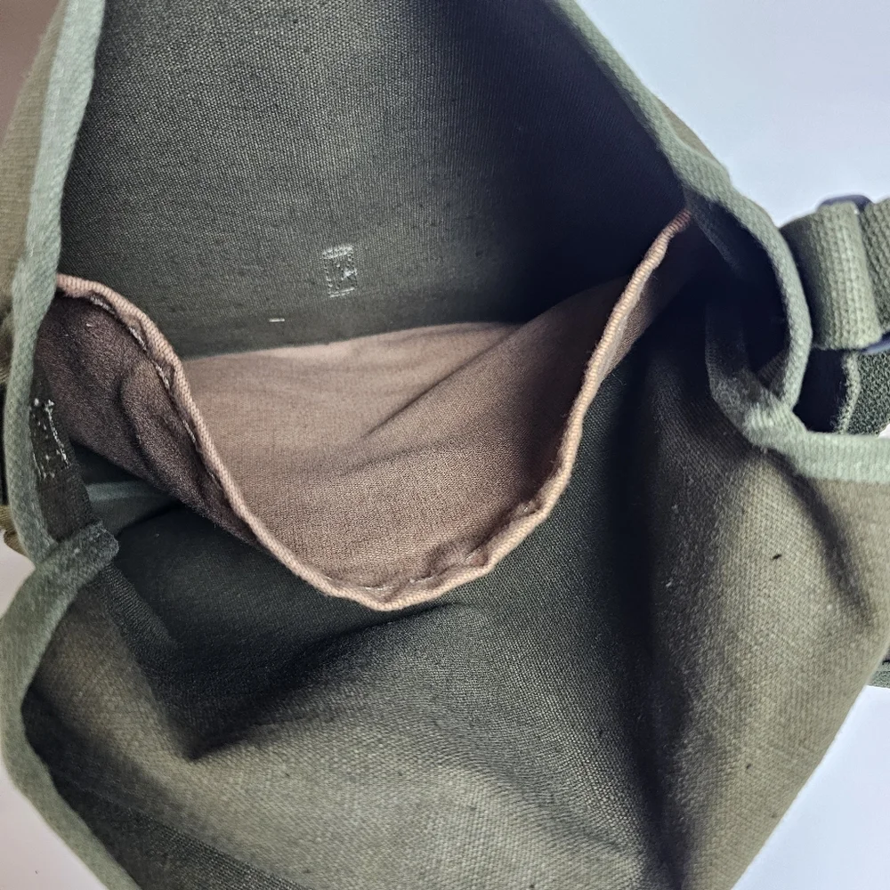 Vtg Kumfort Utility BSG by Byer Mfg Co Orono Maine US - Olive Green Canvas Bag
